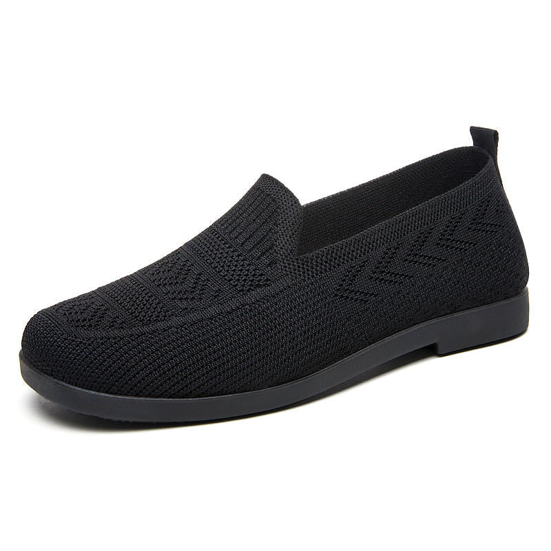 Damen Bequeme Slip-On Schuhe mit atmungsaktivem Netzwerkdesign Drune