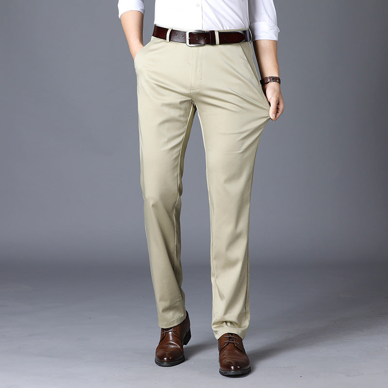 Herren elegante Anzughosen im modernen Slim Fit Schnitt Drune