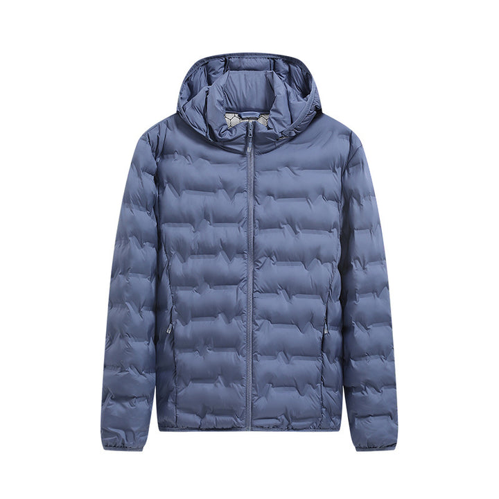 Herren Praktische Steppjacke mit Kapuze Drune