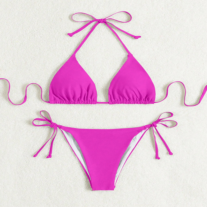 Damen Triangel-Bikini mit verstellbaren Schärpen Drune