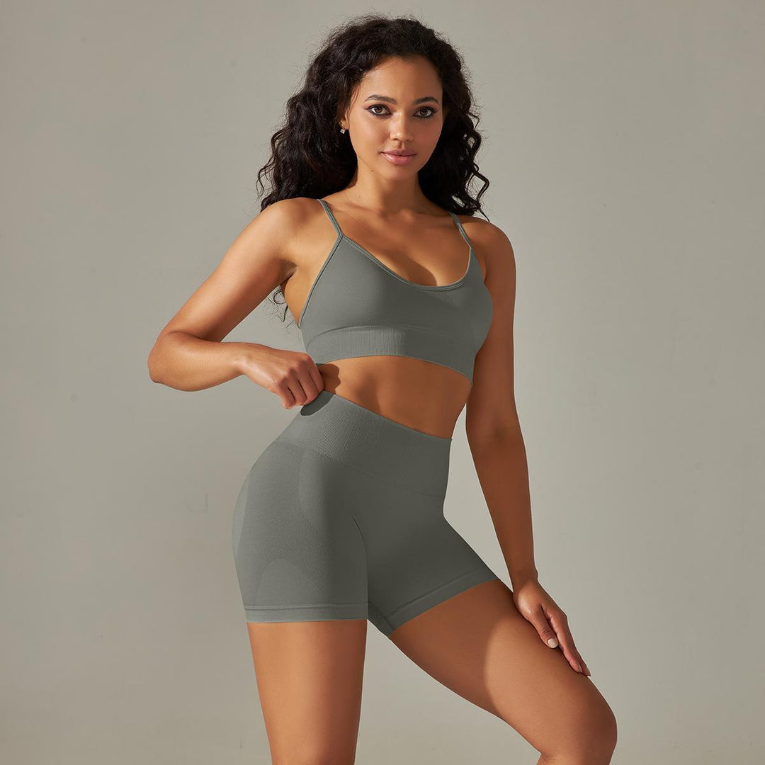 Damen Sport-BH und Shorts-Set Drune