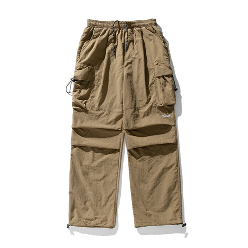 Unisex Technische Outdoor-Cargohose mit elastischem Bund, verstellbaren Beinabschlüssen und Mehrfachtaschen Drune