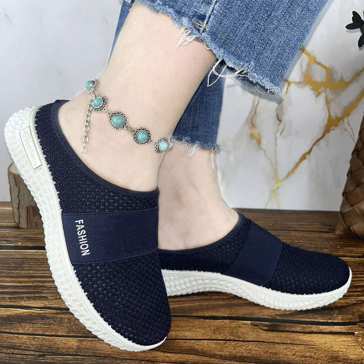 Drune | Orthopädische Slip on Damenschuhe Mit Klettverschluss