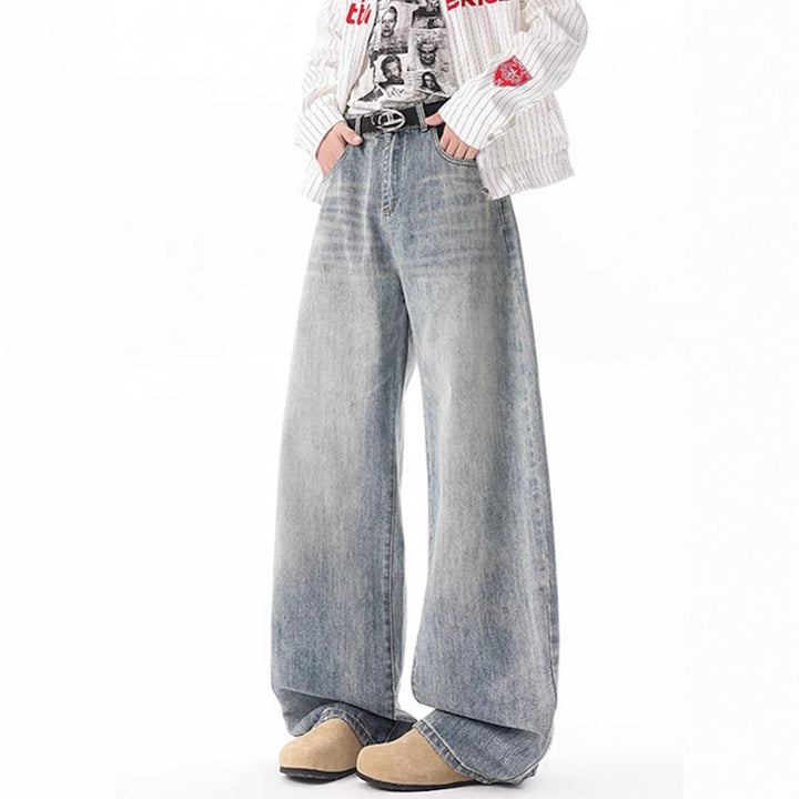 Damen Weitgeschnittene Jeans im Vintage-Stil Drune