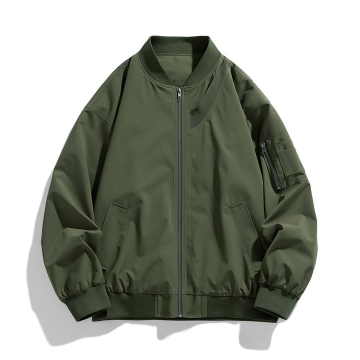 Herren Sportliche Bomberjacke mit elastischen Bündchen Drune