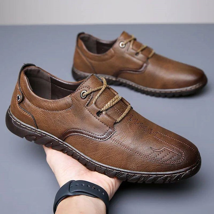 Herren Elegante Ledersneaker Drune