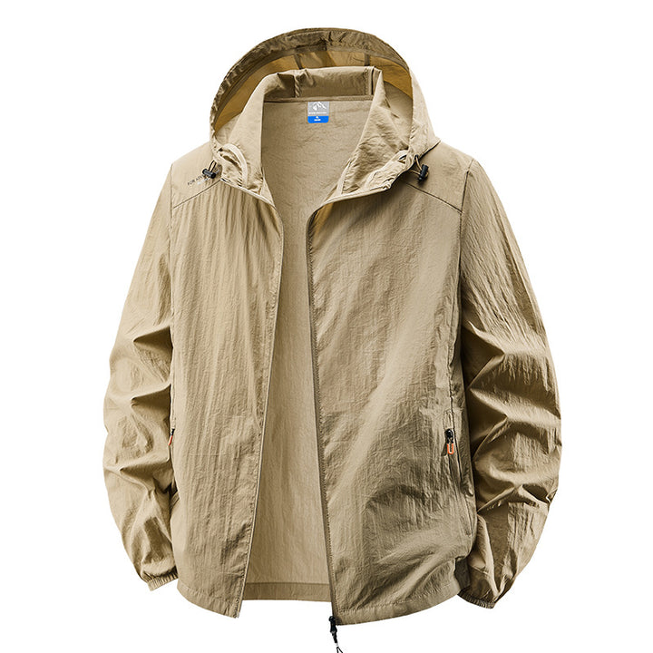 Herren Leichte Outdoorjacke mit verstellbarem Kapuzendesign Drune