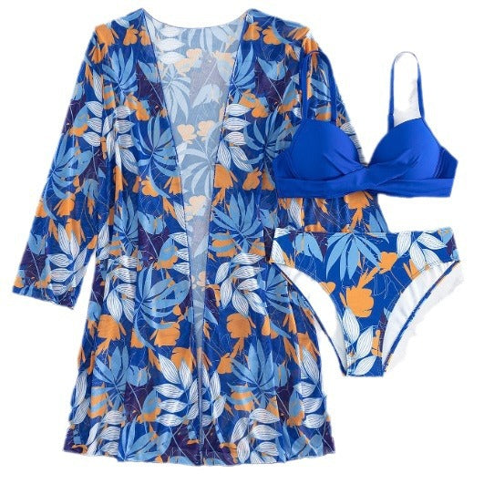 Damen Bikiniset mit floralem Kimono Drune