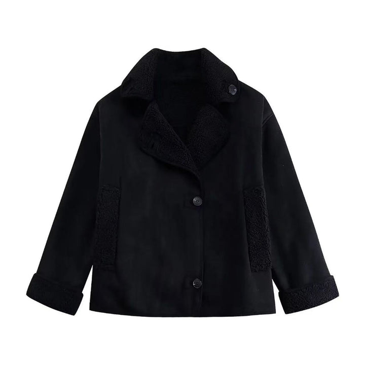 Damen Modische Fleecejacke mit kuscheligem Innenfutter Drune