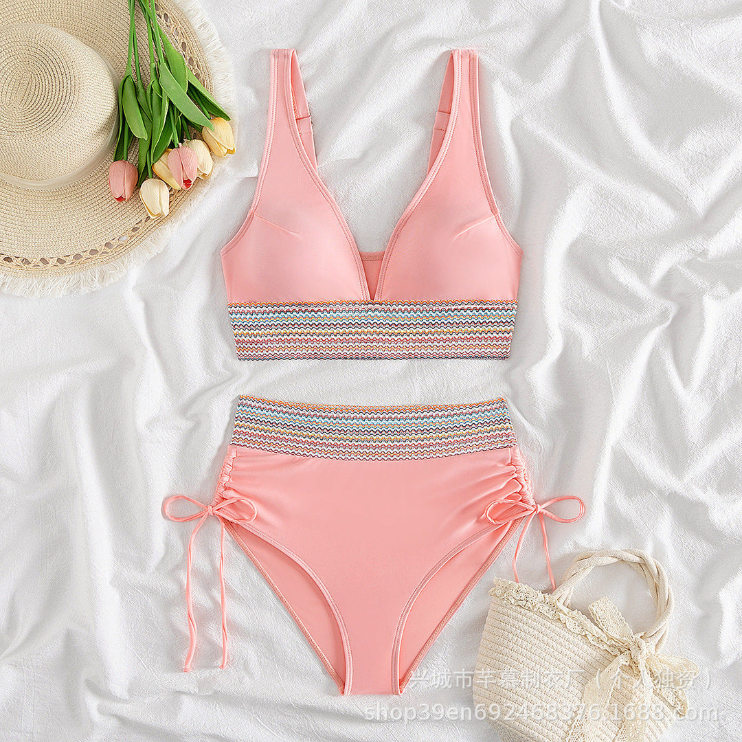 Damen Hochgeschnittener Sportbikini Drune