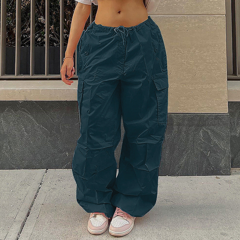 Damen Cargo-Hose mit elastischem Bund und seitlichen Taschen Drune