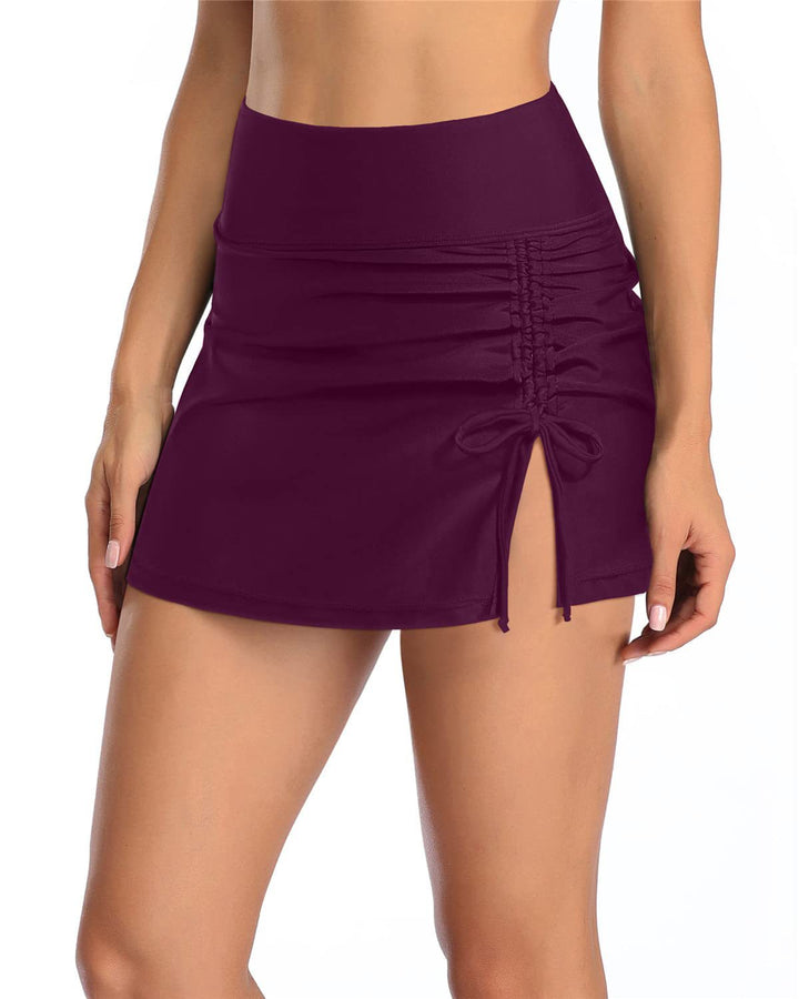 Damen Wickelrock mit seitlichem Raffungselement Drune