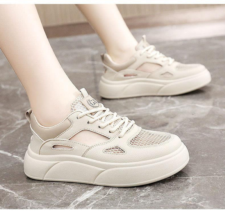 Damen Sportliche Sneakers mit atmungsaktiver Mesh-Oberfläche und innovativem Sohlenprofil Drune