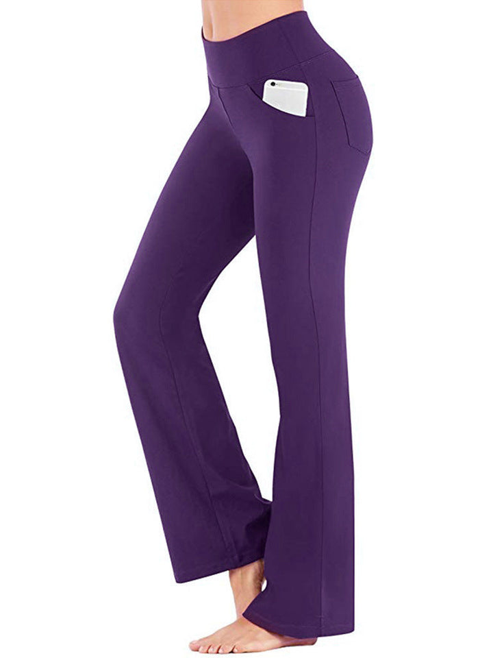 Damen Yoga-Hose mit hohem Bund und flared Schnitt Drune