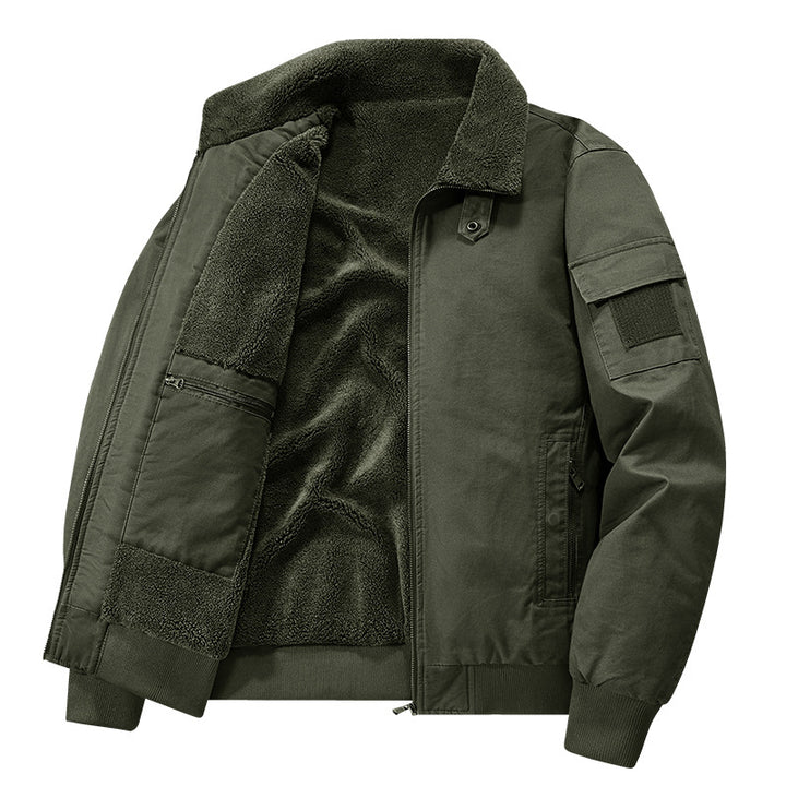 Herren Stylische Übergangsjacke mit Teddyfutter Drune