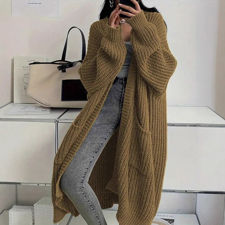 Damen Strickmantel im Oversized-Stil Drune