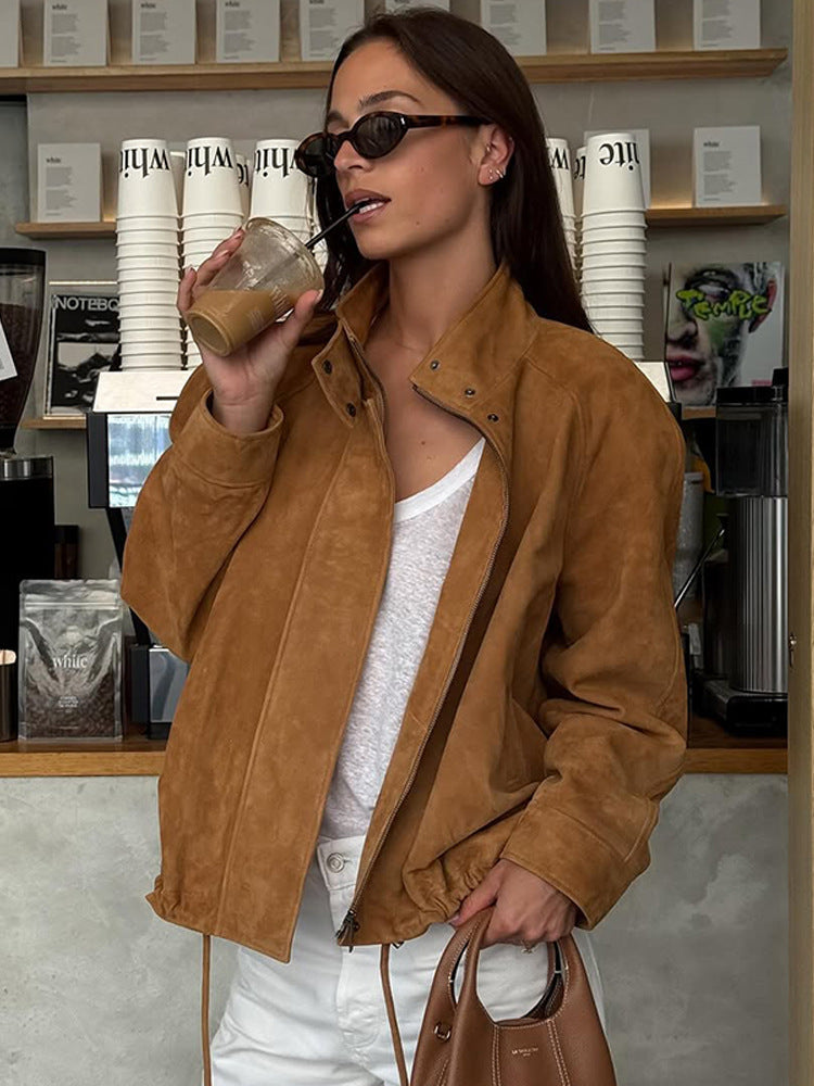 Damen modische Elegantejacke mit praktischen Taschen und bequemem Schnitt Drune