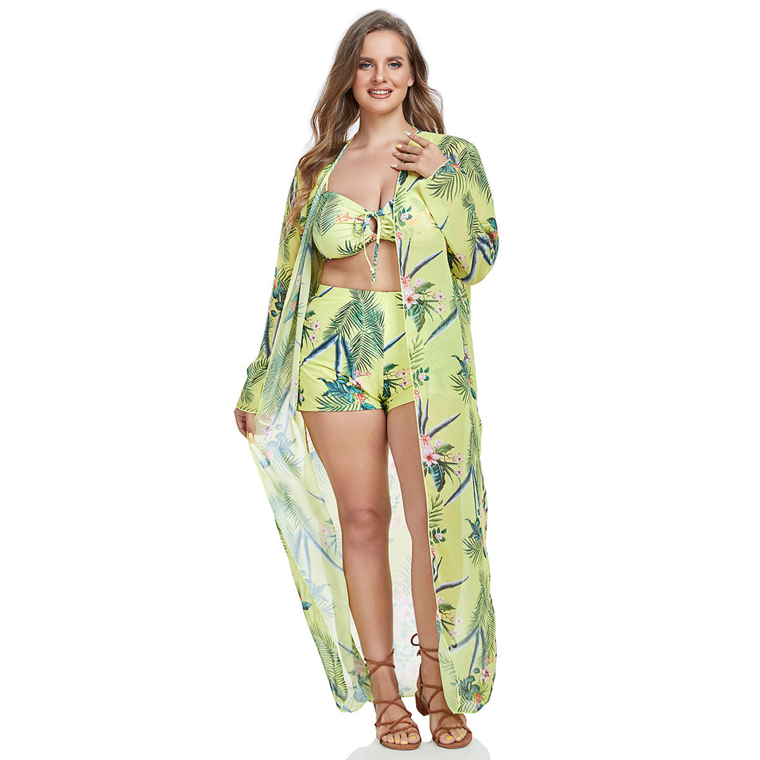 Damen Bikiniset mit leicht weiterem Strandüberwurf Drune