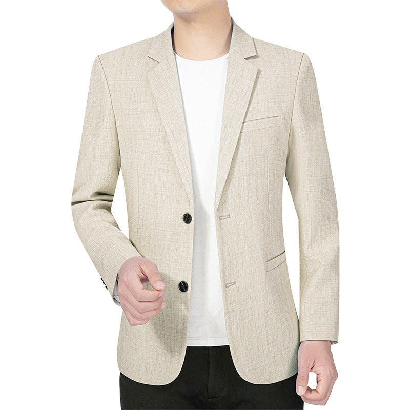 Herren Leichtes Slim-Fit Sakko aus LeinenmischgewDrunee mit Halbfütterung Drune
