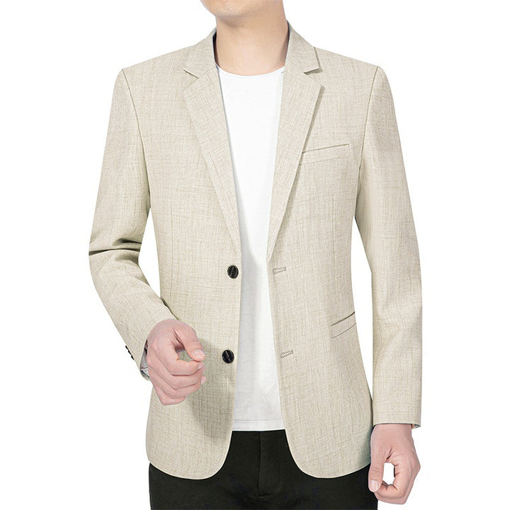Herren Leichtes Slim-Fit Sakko aus LeinenmischgewDrunee mit Halbfütterung Drune