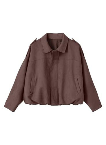 Damen Modische und luftige Oversized Jacke
