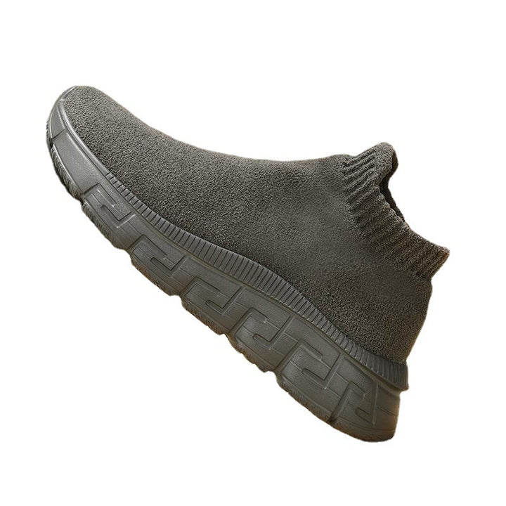 Damen nan kuscheliger Sock-Sneaker aus Teddy-Samt mit elastischem Schaft und stoßdämpfender Profilsohle Drune