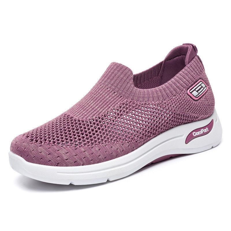 Damen Atmungsaktive Slip-On Sneakers mit weichem Stretch-Obermaterial Drune