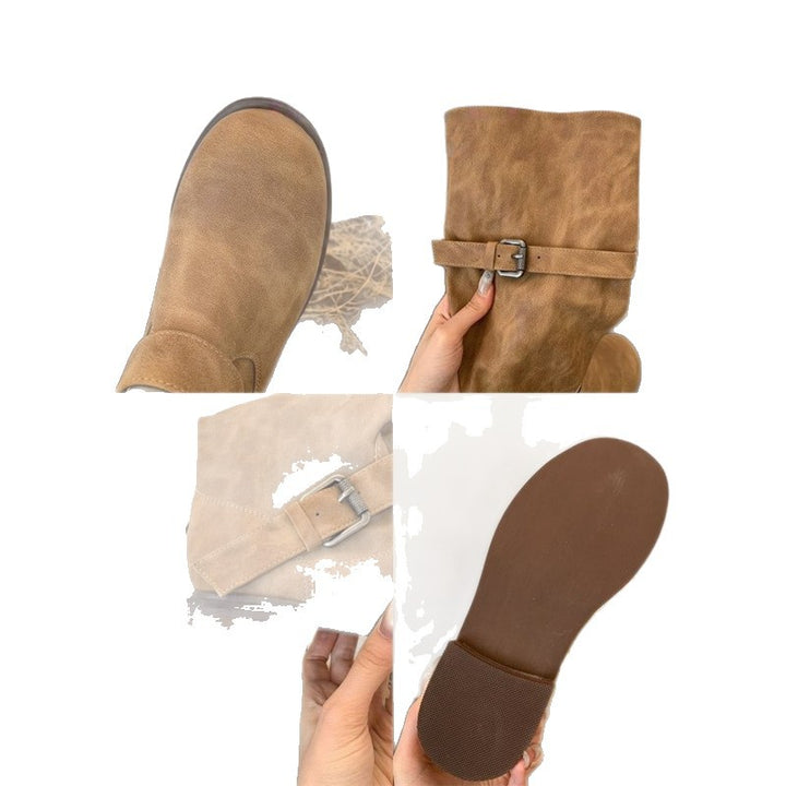 Damen Taktische Nutzstiefel mit verstellbarem Spannriemen und robustem Profil Drune