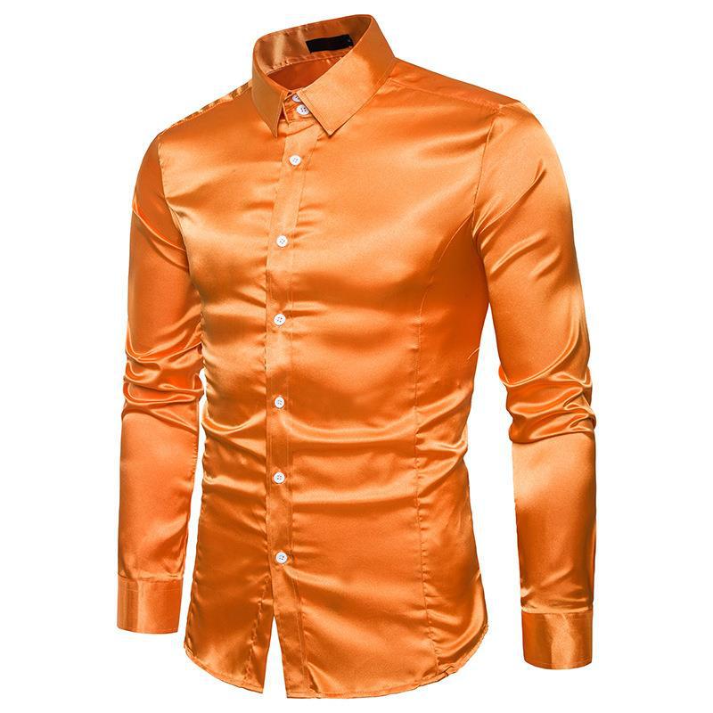 Herren elegantes Businesshemd aus hochwertigem Satin mit perfekter Passform Drune