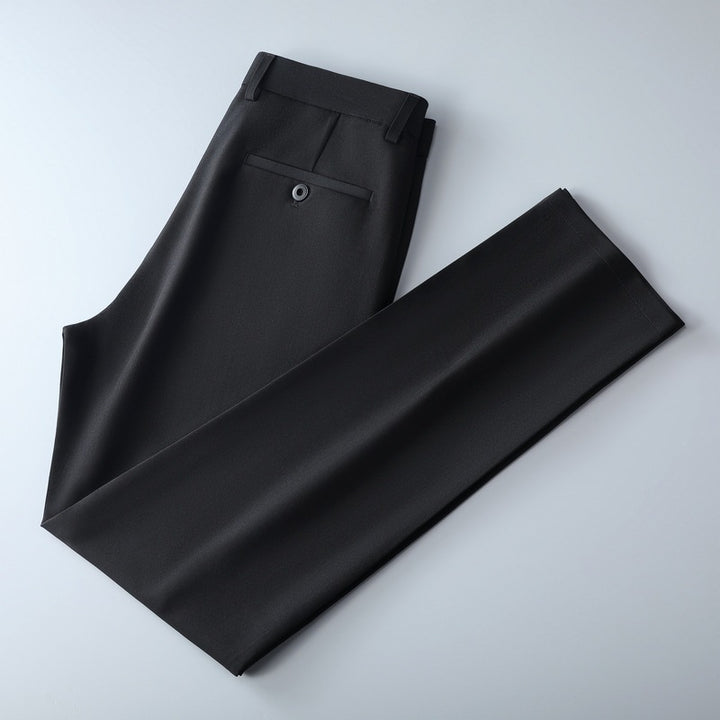 Herren Schmal geschnittene Anzughose aus Stretchtwill mit geradem Bein Drune