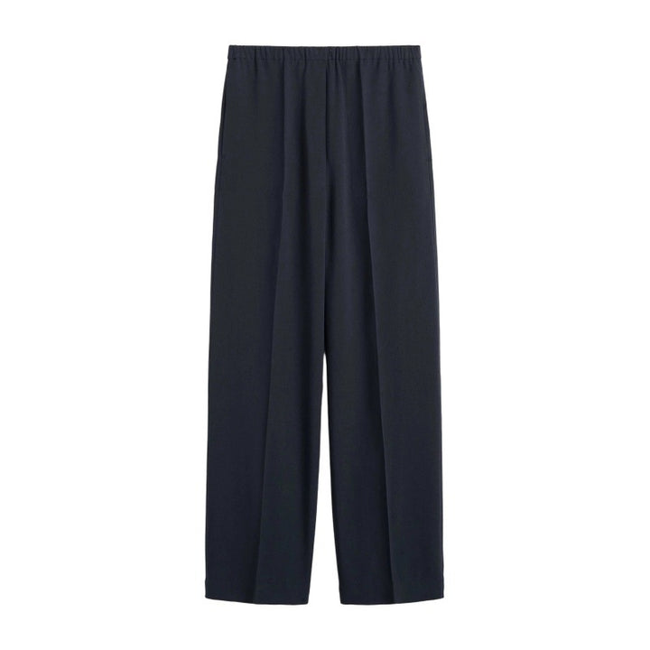 Damen Weit geschnittene Chiffon-Hose mit elastischem Bund Drune