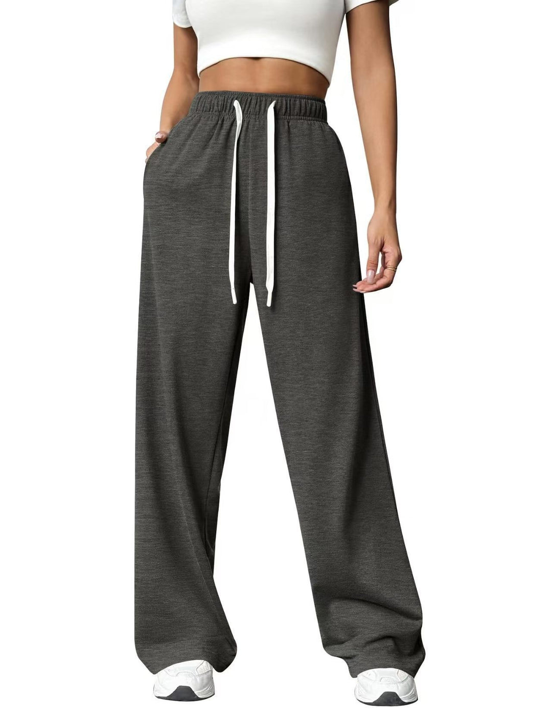 Damen nan gemütliches Lounge-Jogginganzug-Set mit Oversize-Hoodie und elastischer High-Waist Jogginghose Drune
