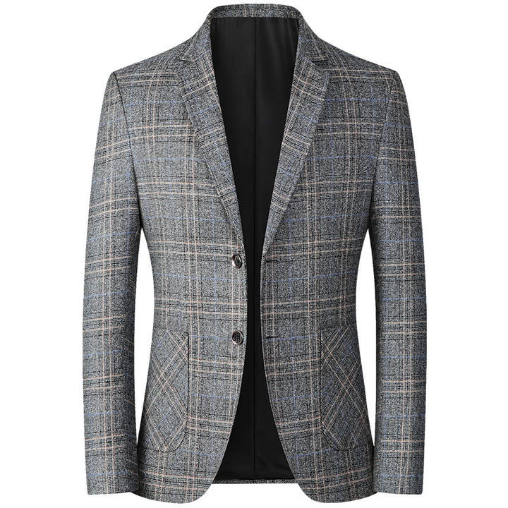 Herren Modernes Karomuster-Sakko im Heritage-Look mit fallendem Revers Drune