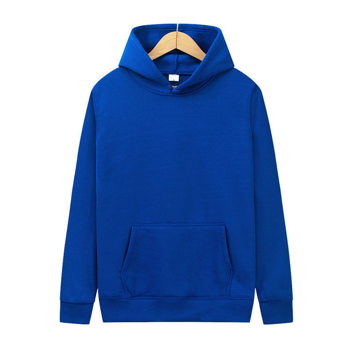 Unisex minimalistischer Kapuzenpullover ohne Reißverschluss mit innen angerautem French-Terry und integrierter Kängurutasche Drune