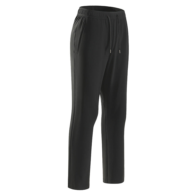 Herren Komfort-Freizeithose mit elastischem Bund, Kordelzug & geradem Bein Drune