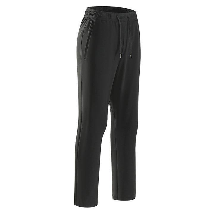 Herren Komfort-Freizeithose mit elastischem Bund, Kordelzug & geradem Bein Drune