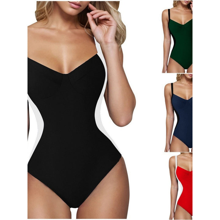 Damen Einteiliger Badeanzug mit modischem Schnitt und femininer Silhouette Drune