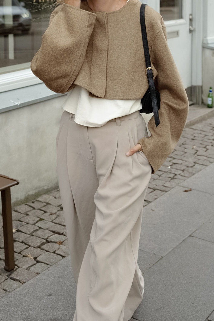 Drune | Relaxed Fit Kurz Wollmantel