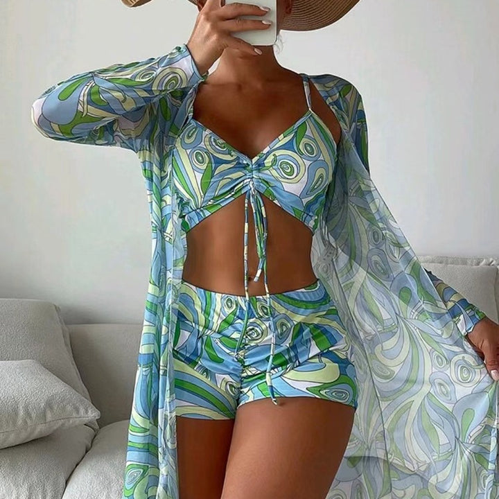 Damen Strandsetter-Set mit modischem Wickeldesign Drune