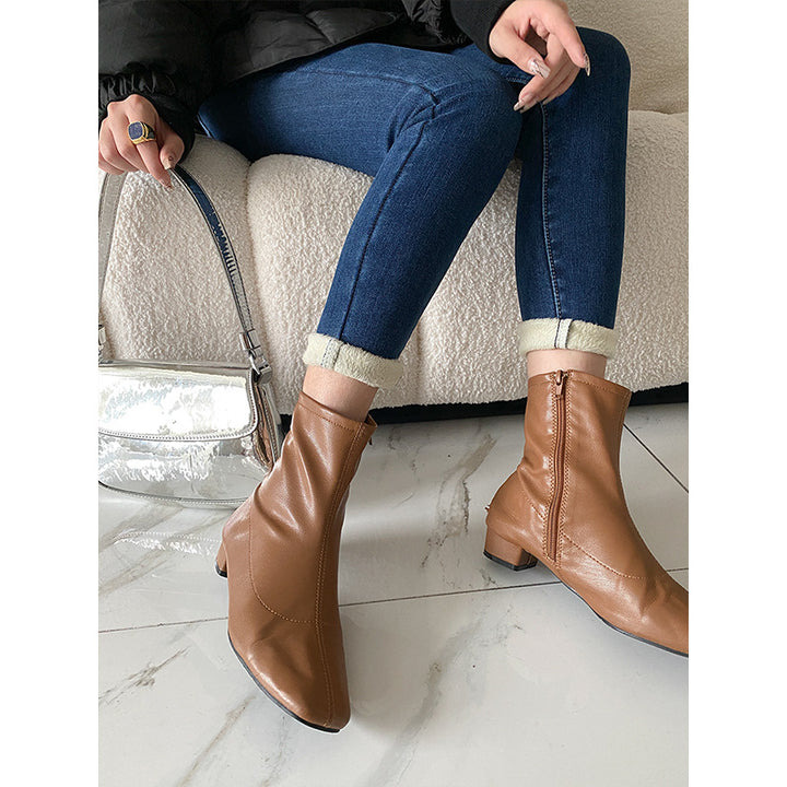 Damen figurbetonte Jeans mit hohem Bund und modernem Design Drune