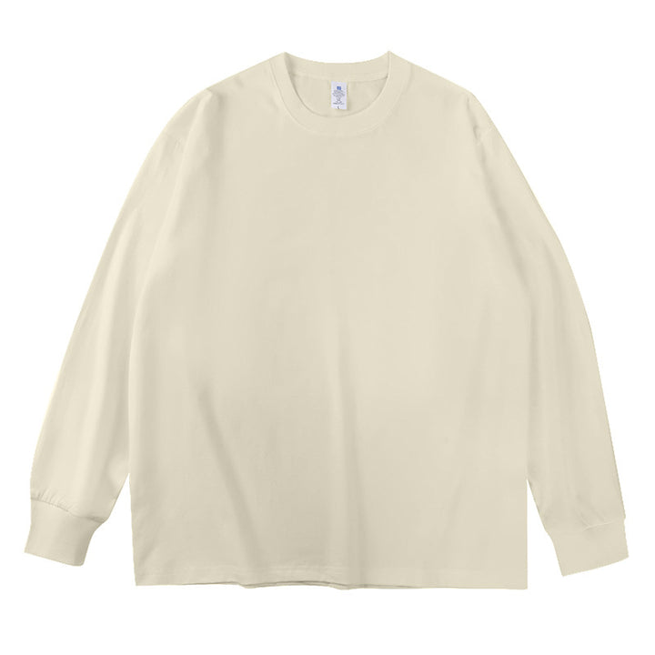 Unisex Oversize-Langarm-Sweatshirt mit Rundhalsausschnitt und gerippten Bündchen Drune