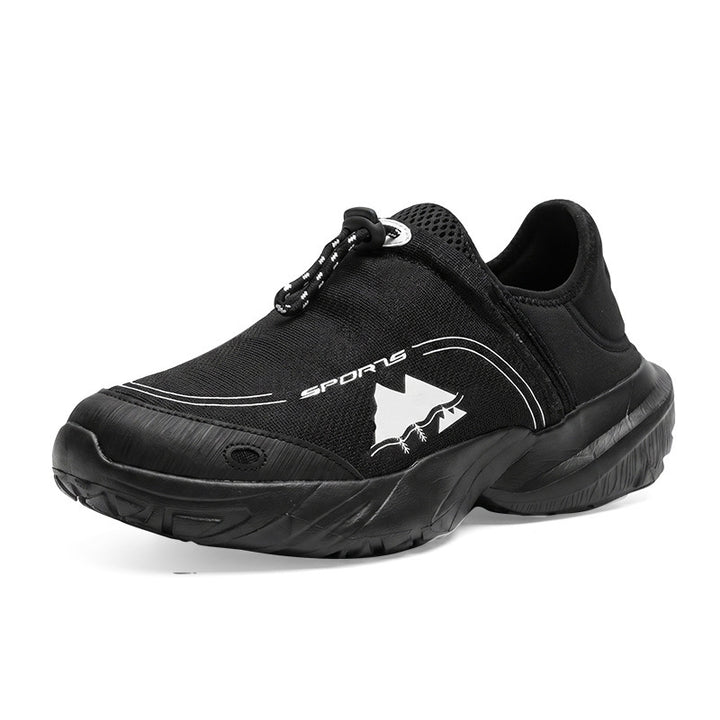 Unisex leichter atmungsaktiver Schlupfsneaker mit Schnellverschluss und stoßdämpfender Sohle Drune