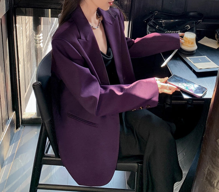 Damen Stilvoller Oversized Blazer Drune