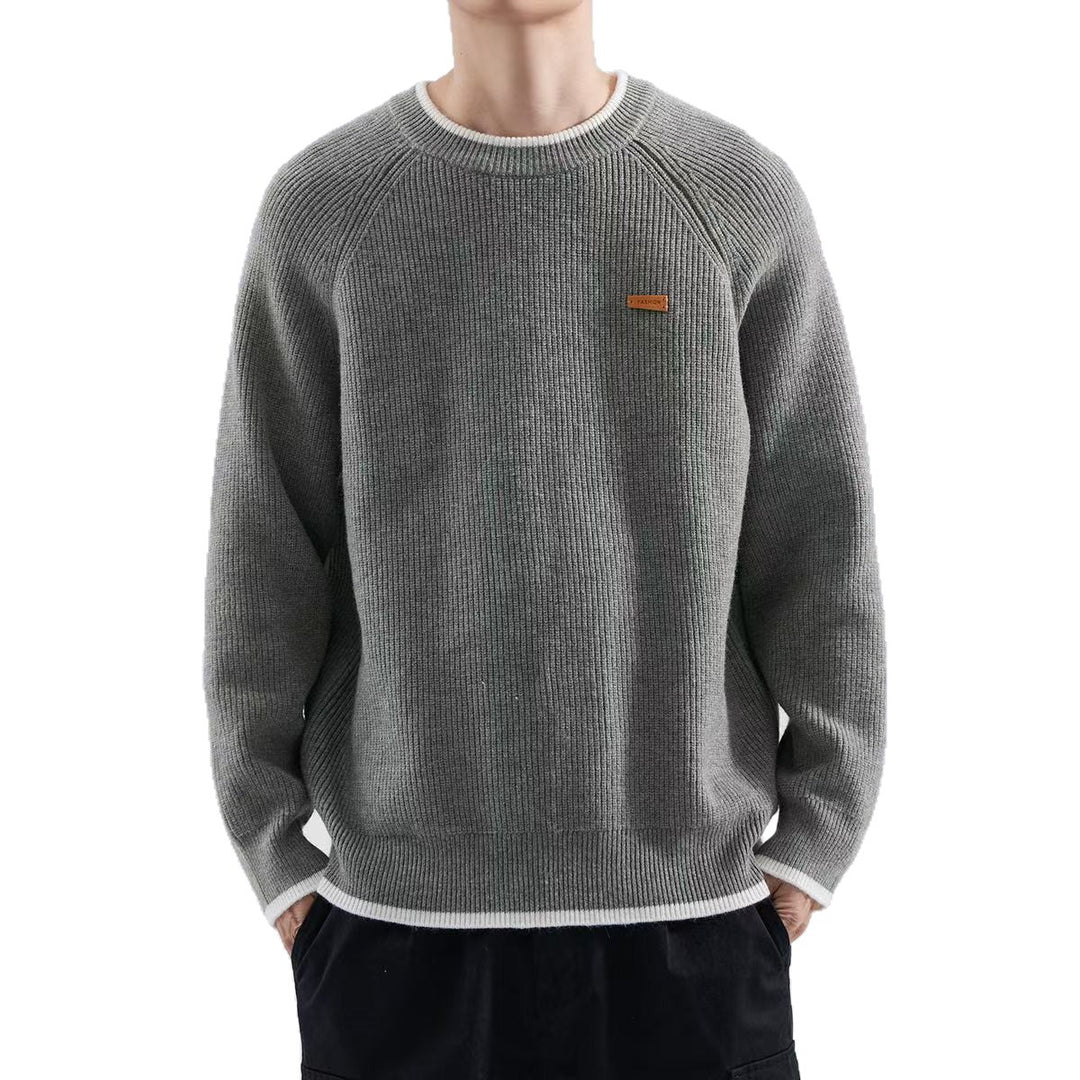 Herren Gemütlicher Strickpullover Drune