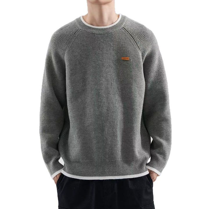 Herren Gemütlicher Strickpullover Drune
