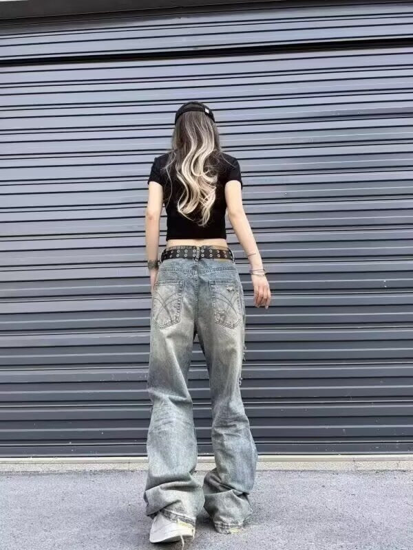 Damen Weitgeschnittene Jeans Drune