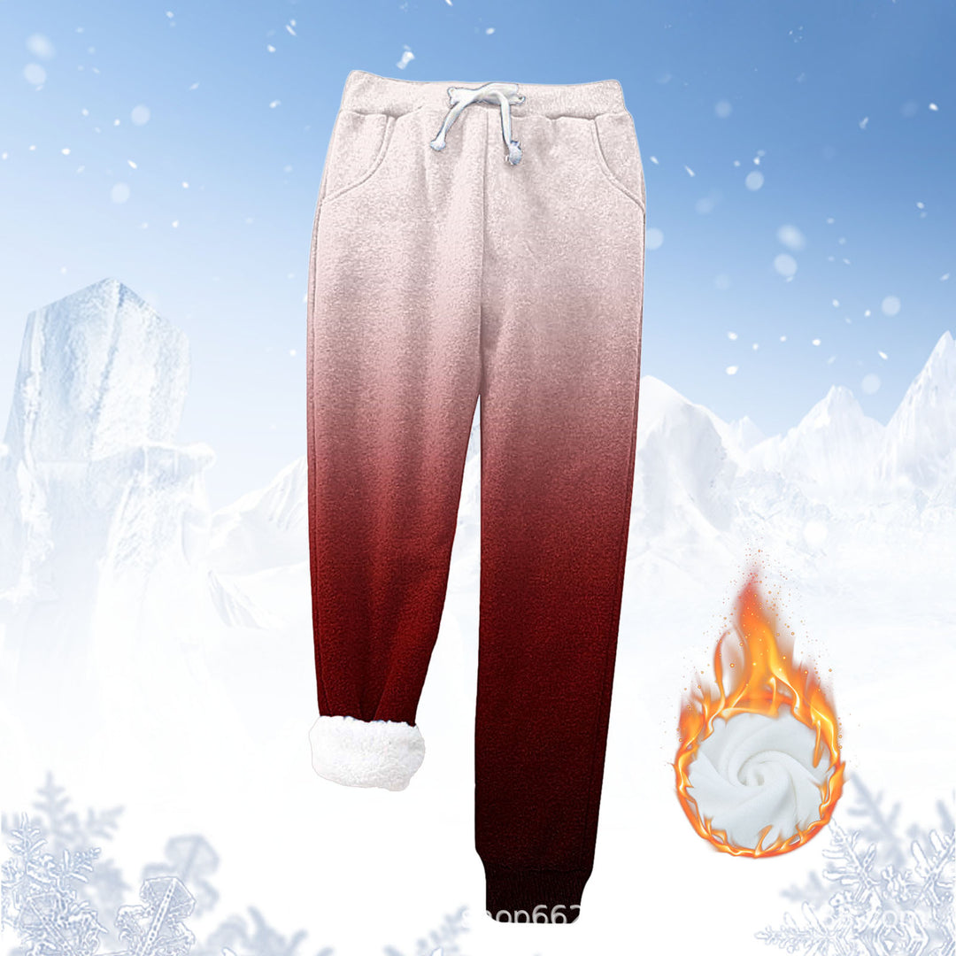 Damen Fleece-Jogginghose mit warmem Innenfutter und elastischem Bund Drune
