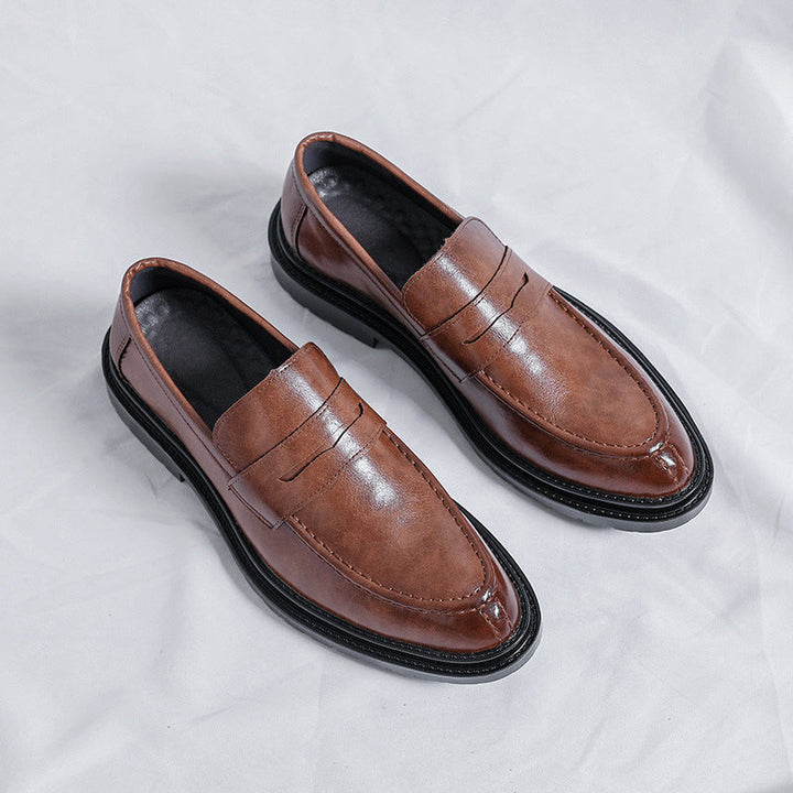 Damen Lederslipper mit rutschfester Profilsohle und eleganter Applikation Drune