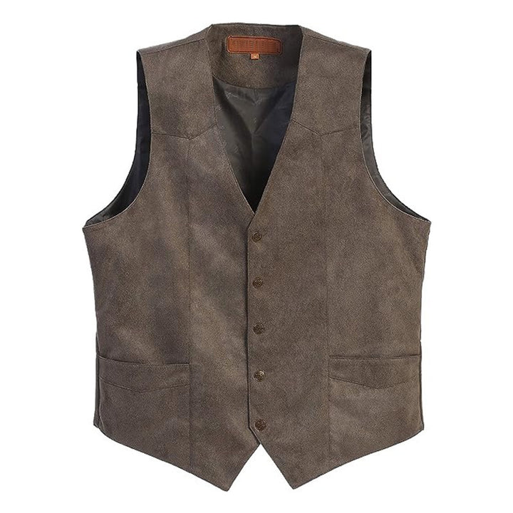 Damen Weste aus hochwertigem Kunstleder mit elegantem Schnitt Drune