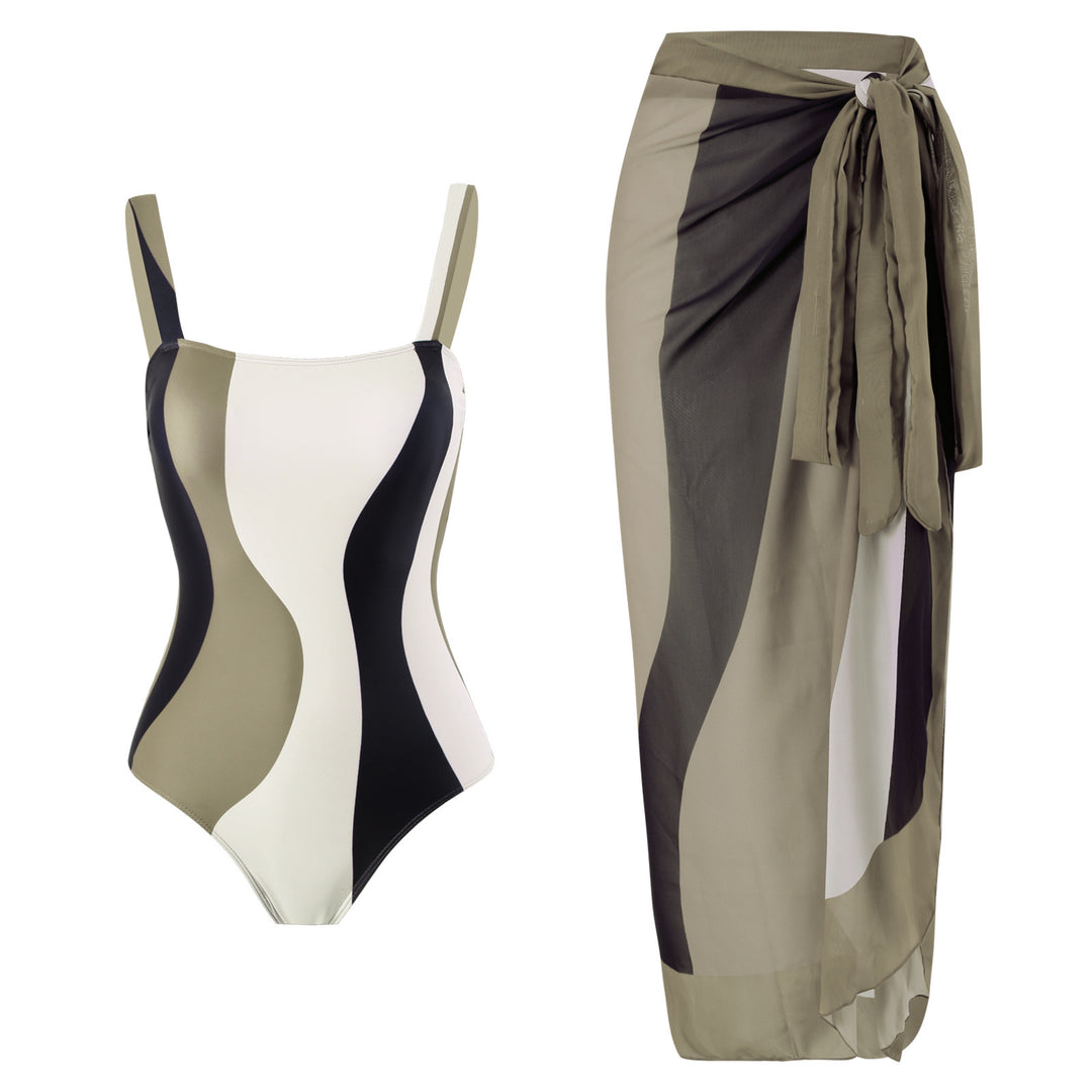 Damen Bademode Set mit trendigem Wickelrock und modernem Schnitt Drune